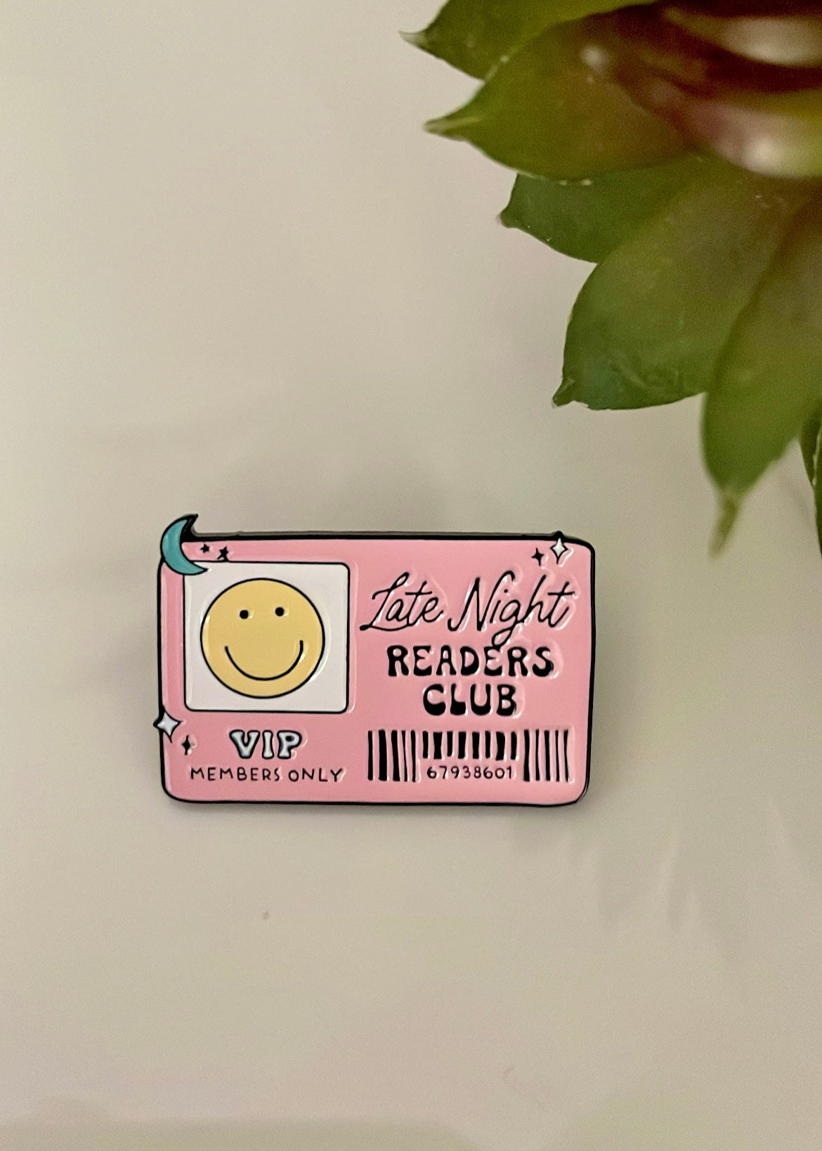 Late Night Readers Club enamel pin