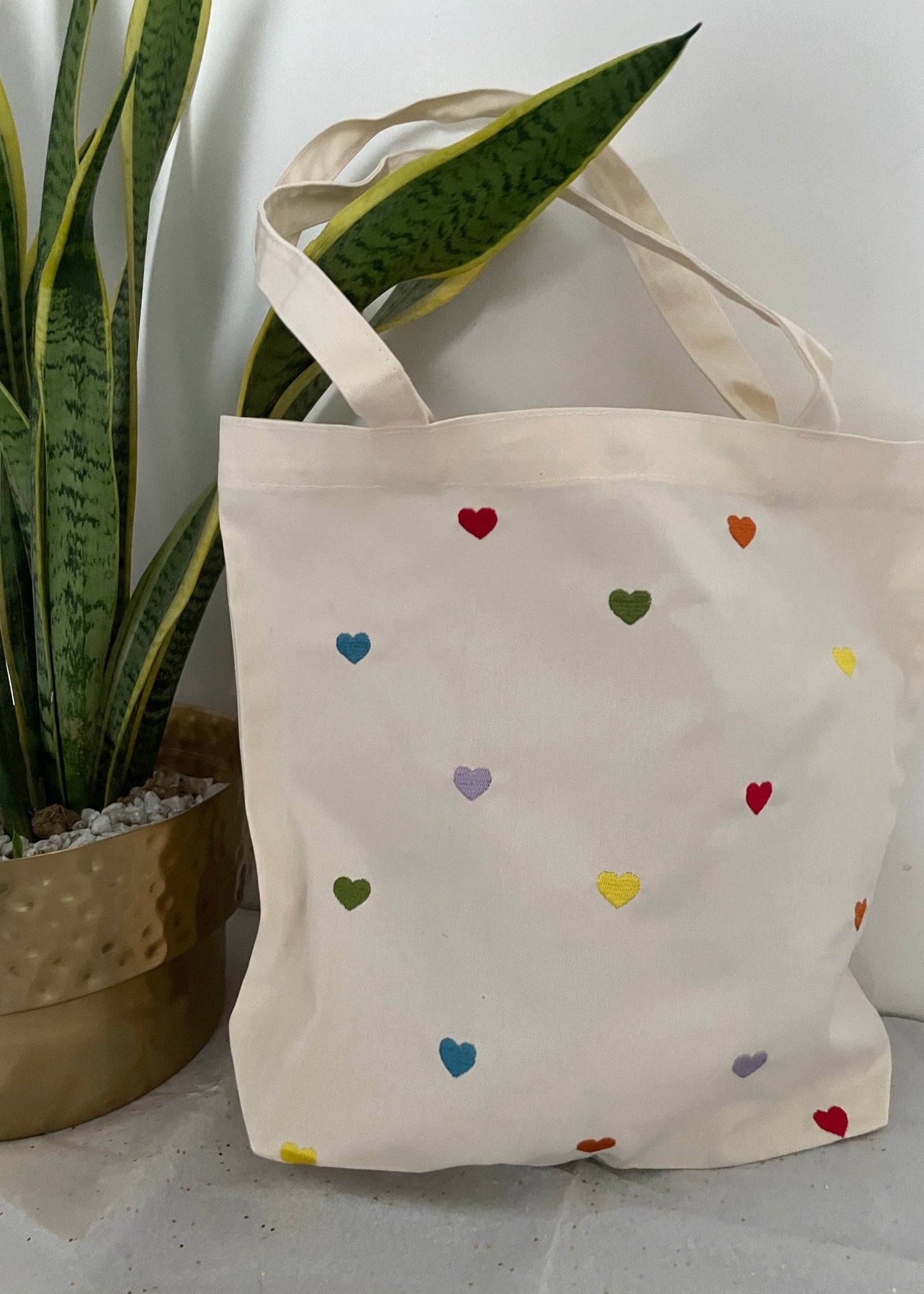 Mini Hearts tote bag