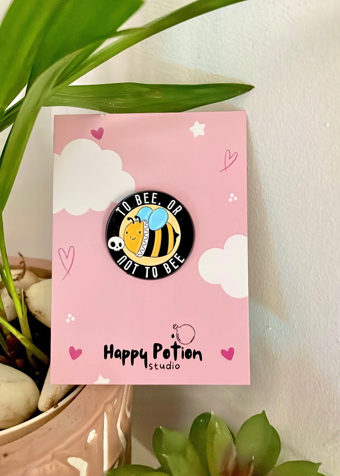 To bee or not to bee enamel pin