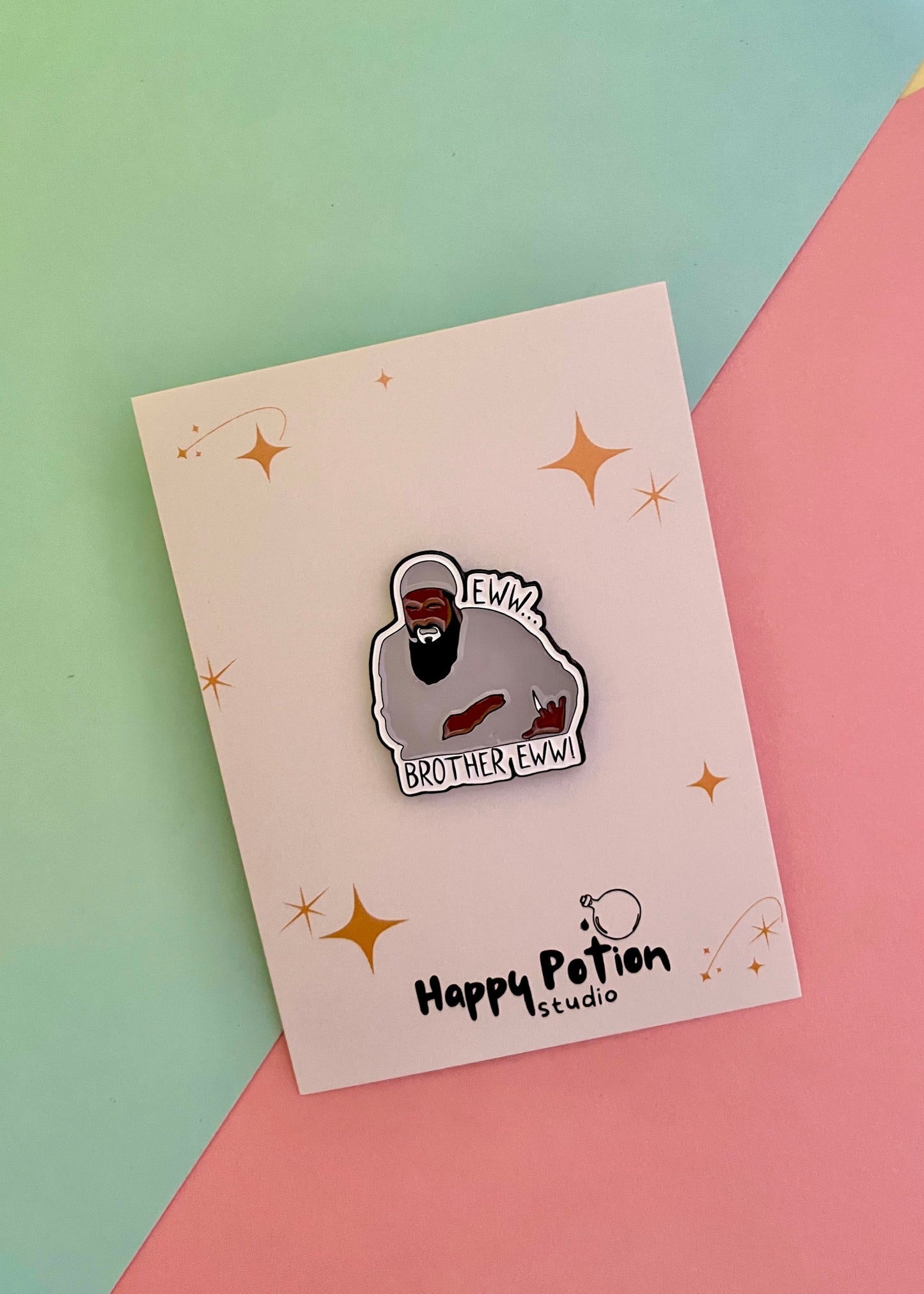 ‘Brother, eww’ enamel pin