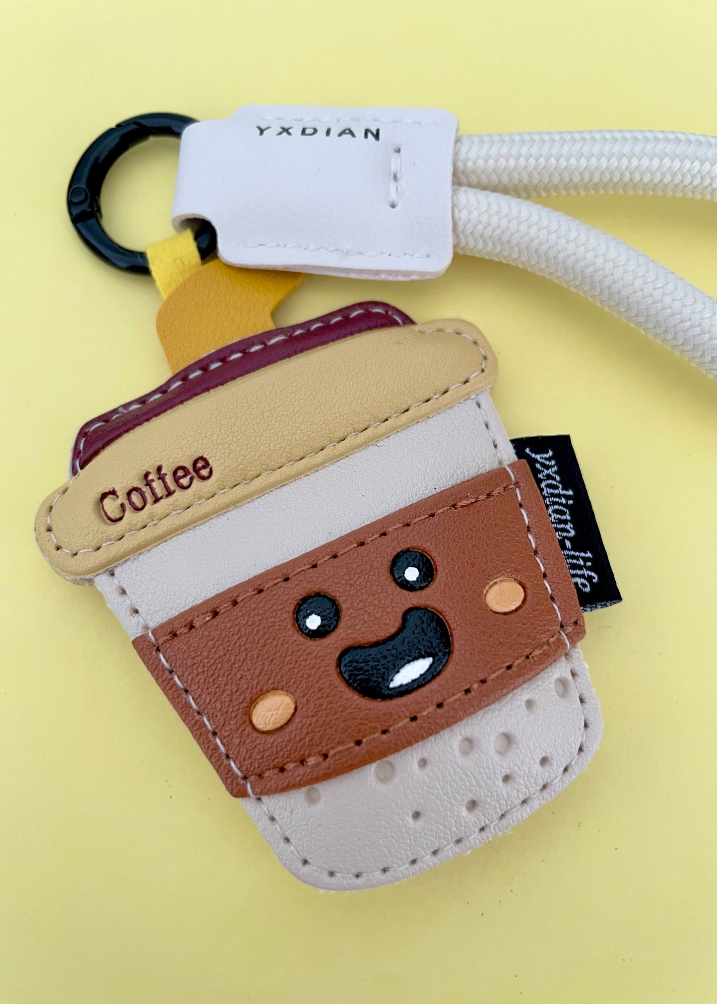 Coffee Cup bag charm