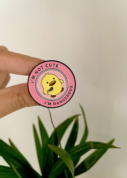 Dangerous Ducky enamel pin