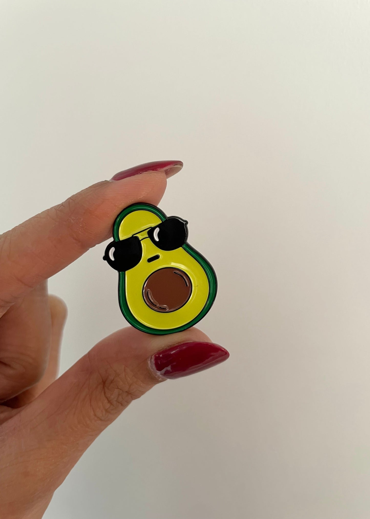 Avocado enamel pin