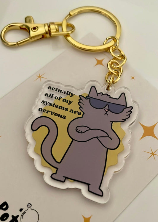 Crisis Kitty keychain