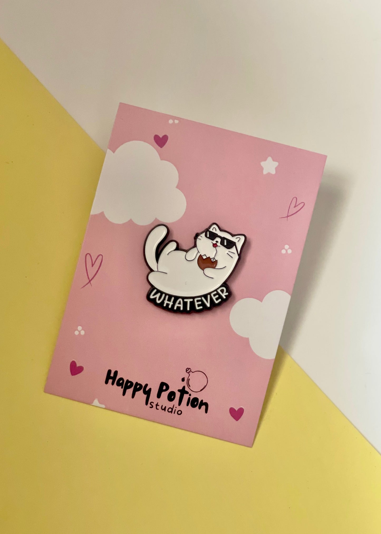 ‘Whatever’ Cat Pin