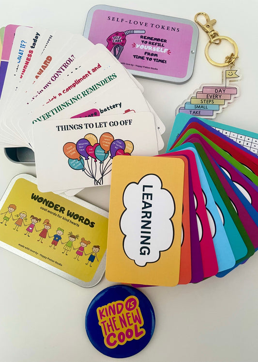 Self Love tokens tin + Wonder words tin bundle