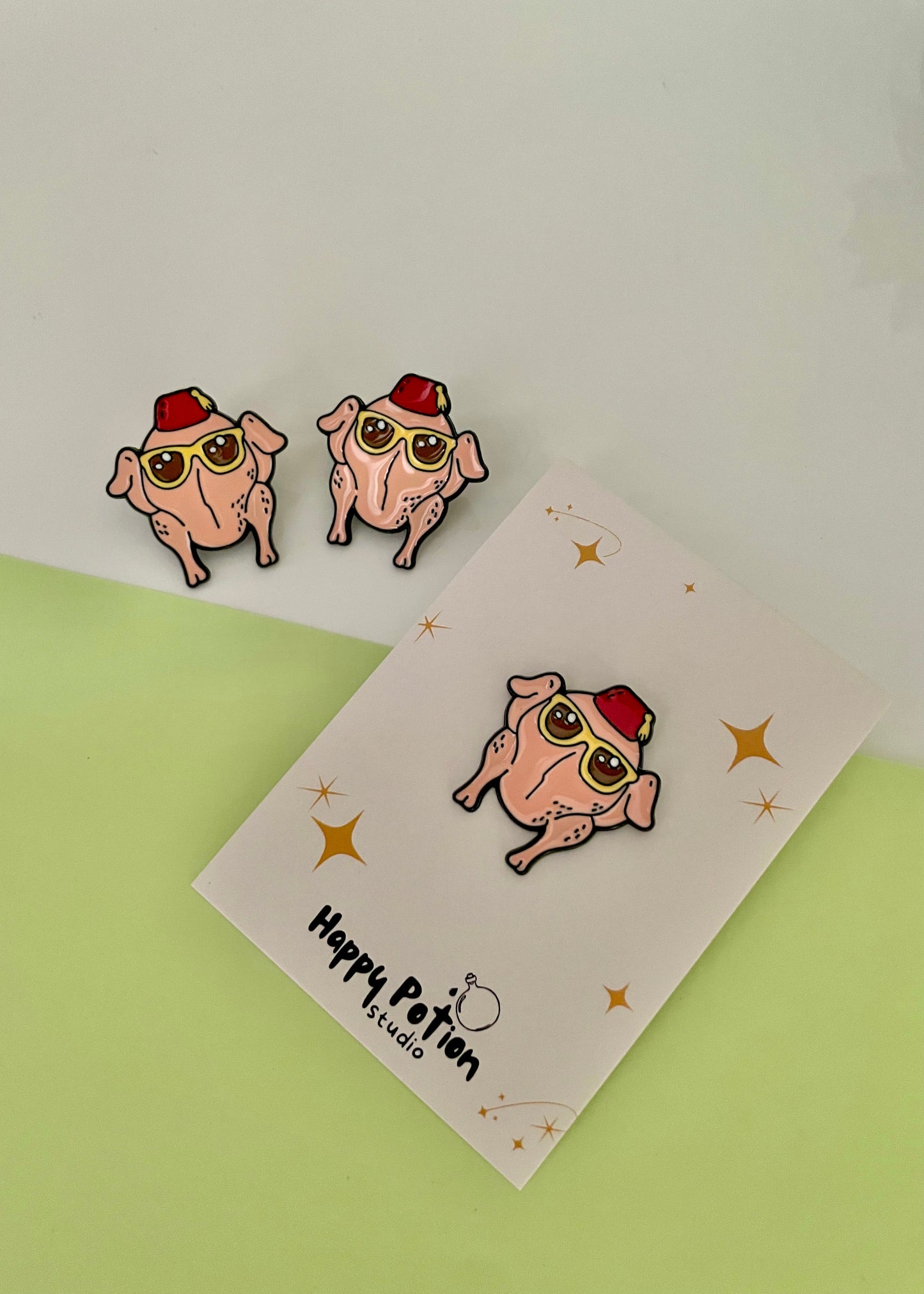‘The one with the Turkey’ enamel pin