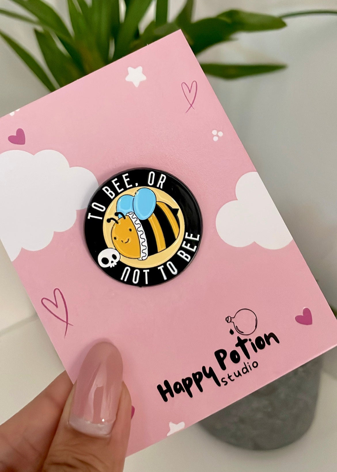 To bee or not to bee enamel pin