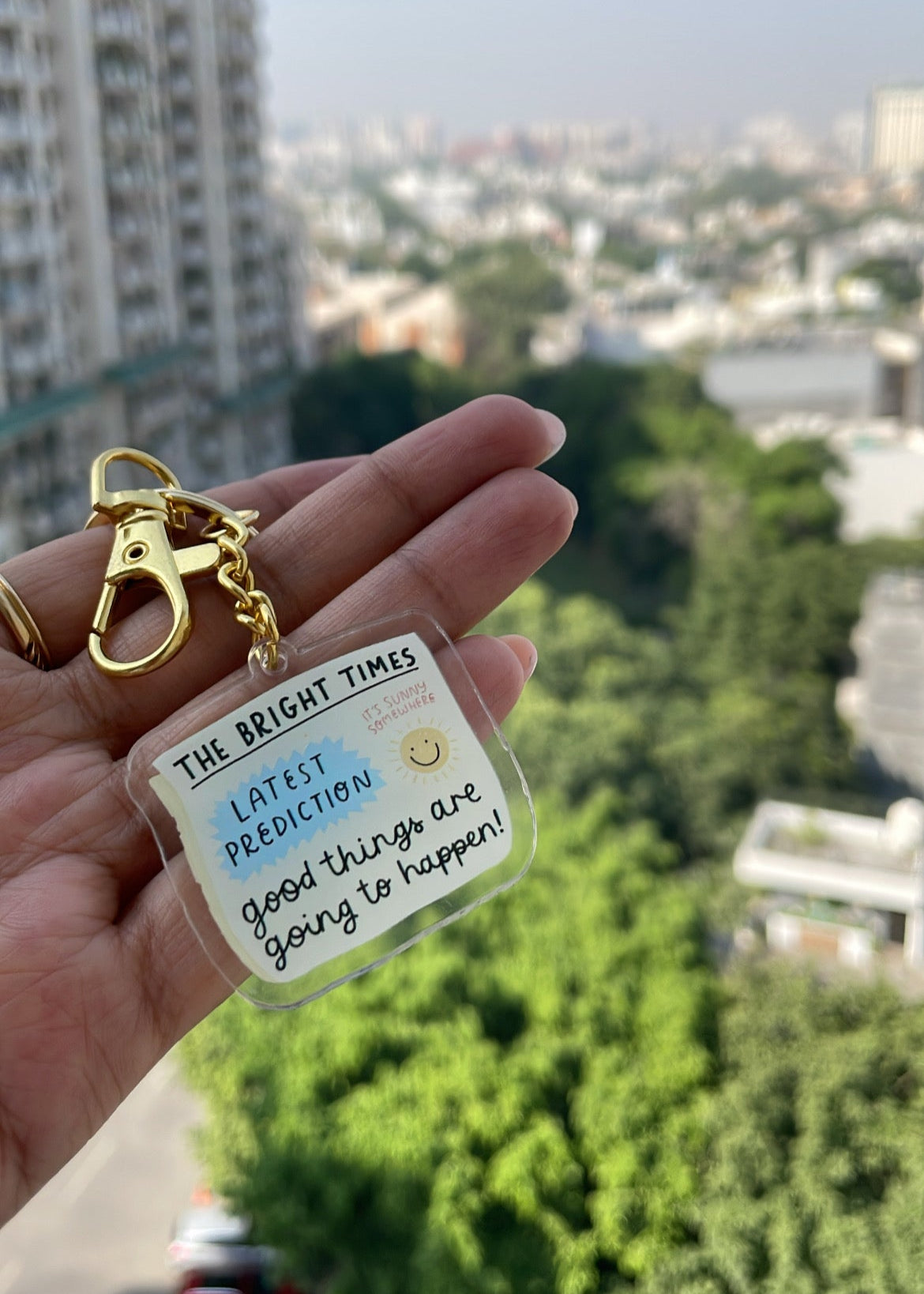 Bright Times Newspaper Keychain