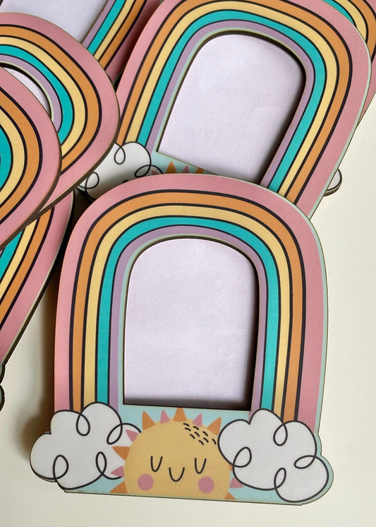 Rainbow Polaroid Magnetic Frame with complimentary polaroid