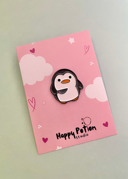 Dangerous Pengy-Wengy enamel pin