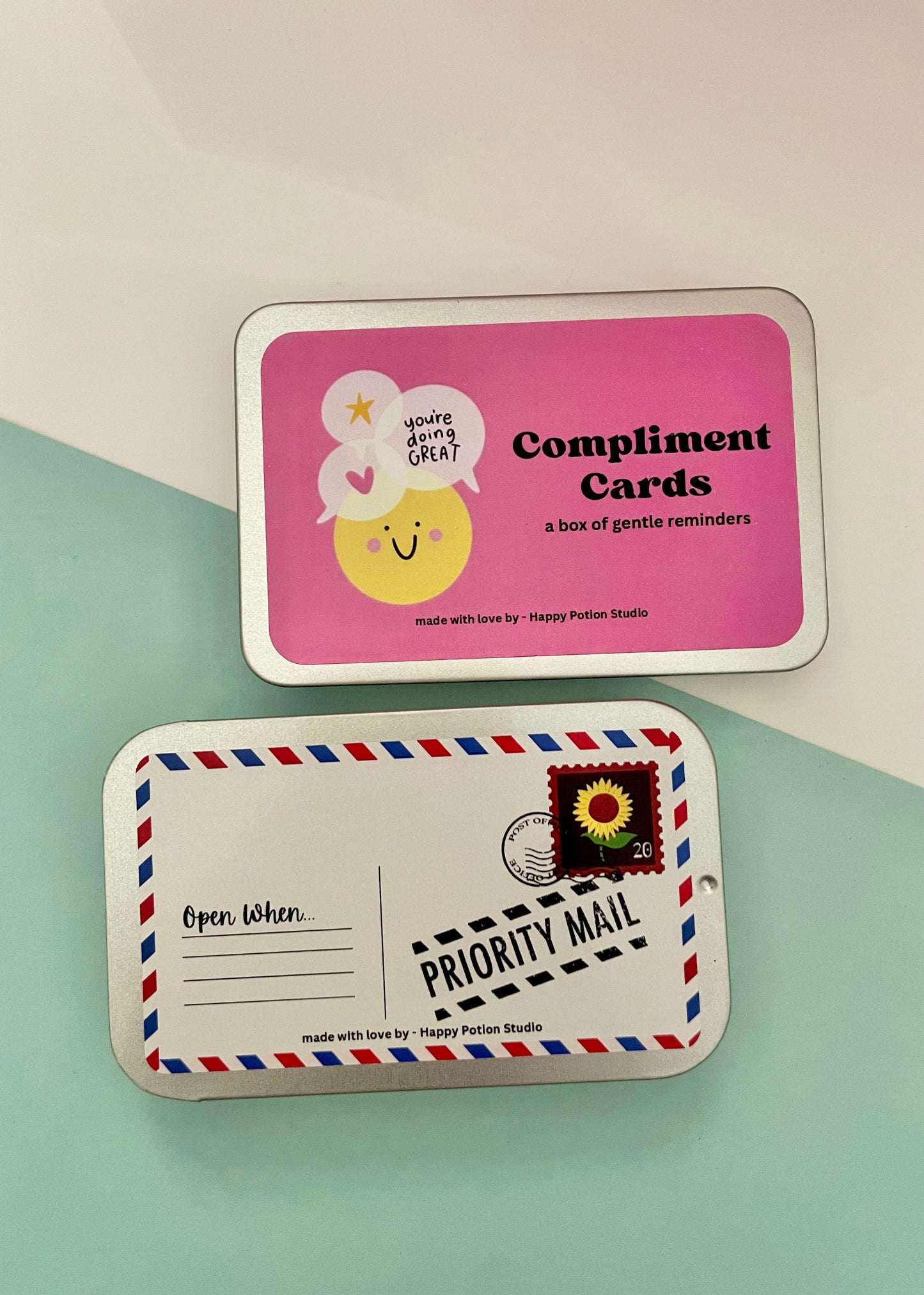 Open when tin + Compliment tin bundle