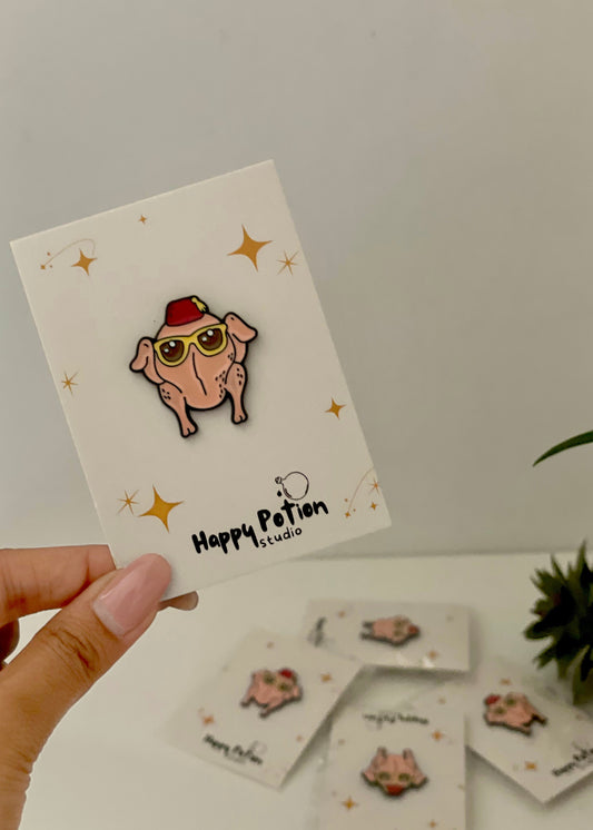 ‘The one with the Turkey’ enamel pin