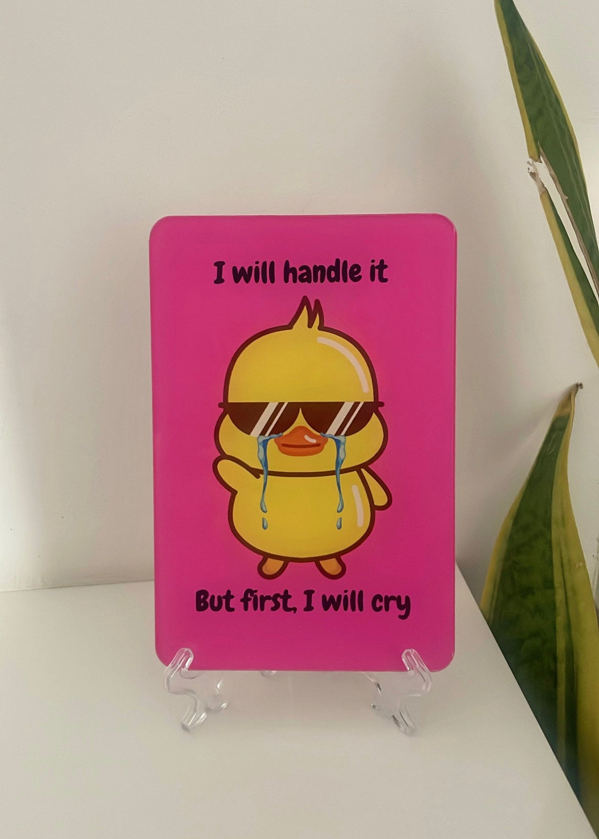 I will handle it desk standee