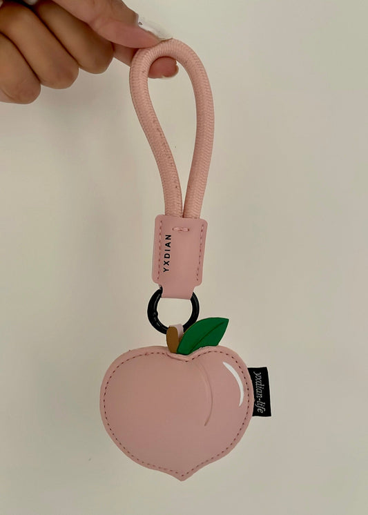 Peach Bag Charm/Keychain