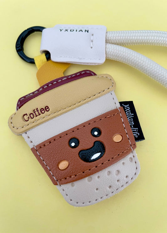 Coffee Cup bag charm