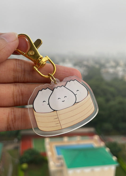 Dumpling Basket Keychain